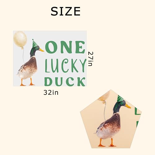Vinilo decorativo One Lucky Duck para fiesta de cumpleaños miniatura 5