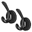 2.24inch Black Magnetic Double Hooks