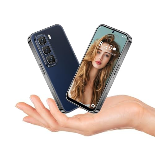 PrzTIk Smartphone Android Dual SIM sbloccato da 4,0 pollici con riconoscimento facciale/WLAN/telefono cellulare 4G (nero)