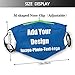 Custom Face Masks with Fashion Design Print Logo/Design/Words DIY Adult Cloth Mask for Outdoor Activity-Blue Style 16