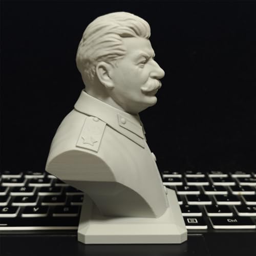 Estatua de mármol de busto de Stalin 11 cm miniatura 4