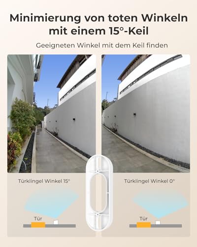 Reolink 5MP Video-Türklingel PoE-Kamera mit Chime, 3:4 Kopf-zu-Fuß-Ansicht, 2-Wege-Audio, Personen-/Paket-Erkennung, Wasserdicht, Nur unterstützt NVR, Verkabelt - Nicht WLAN Version, Weiß