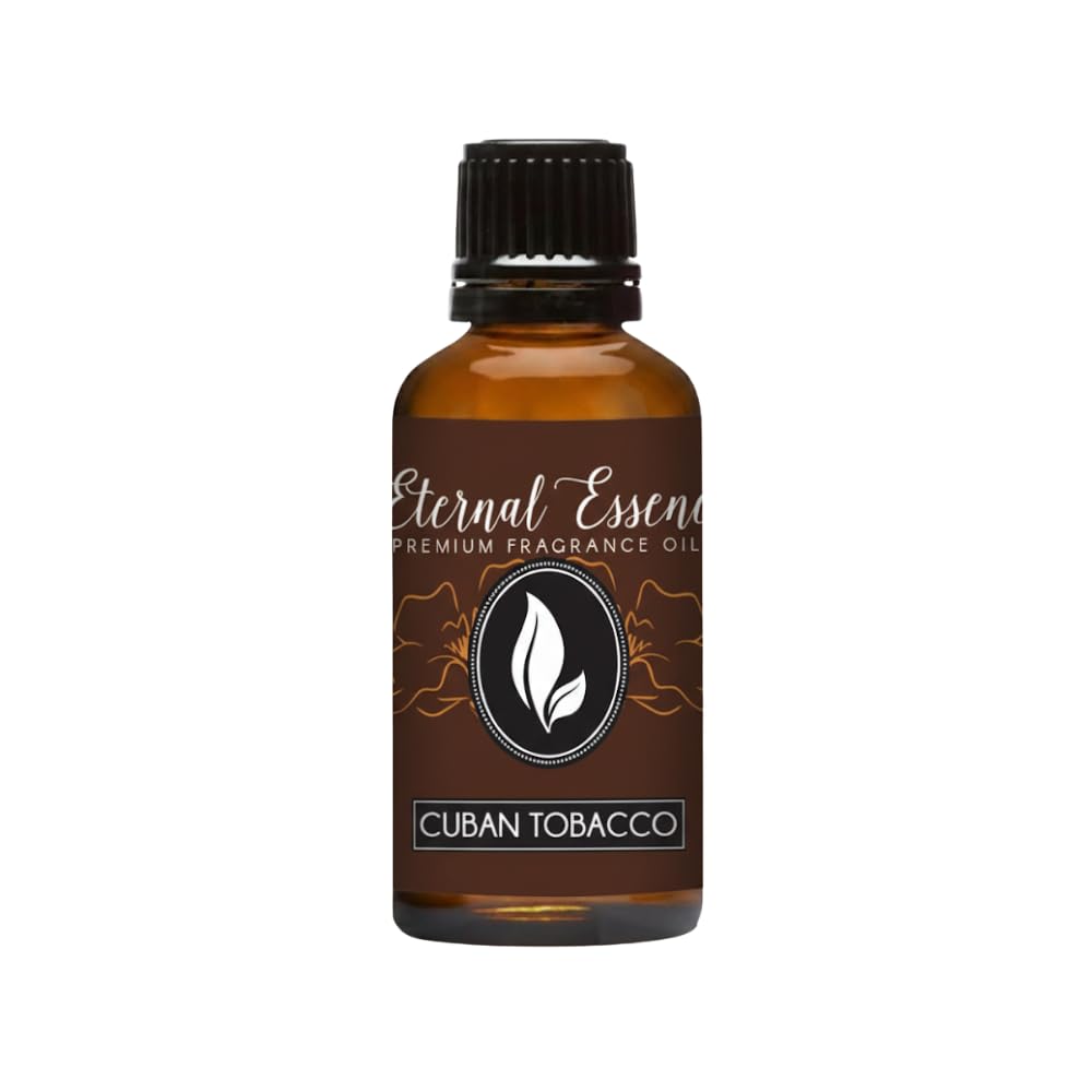 Eternal Essence Oils Cuban Tobacco 30ml Fragrance Oil – Warm Spice, Creamy Vanilla, Smoky Patchouli &amp; Amber Woods – Masculine, Bold, Aromatic Scent