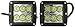Rigid Industries 50211 D2 Wide LED Light, (Set of 2)