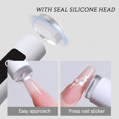 Lâmpada LED portátil para unhas, luz UV portátil para unhas de gel, Lâmpada de unha portátil com ímã