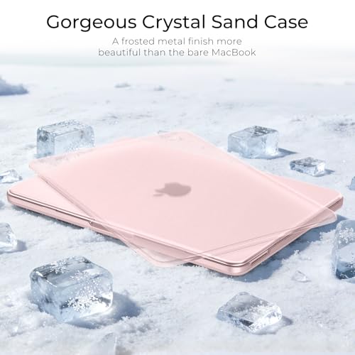 Image of EooCoo Compatible for Apple 2026 MacBook Neo Case 13 inch Laptop A3404 A18 Pro Chip with Liquid Retina Display, 100% Match Official Color, Scratch Resistant, Hard Shell Protective Cover, Frost Blush