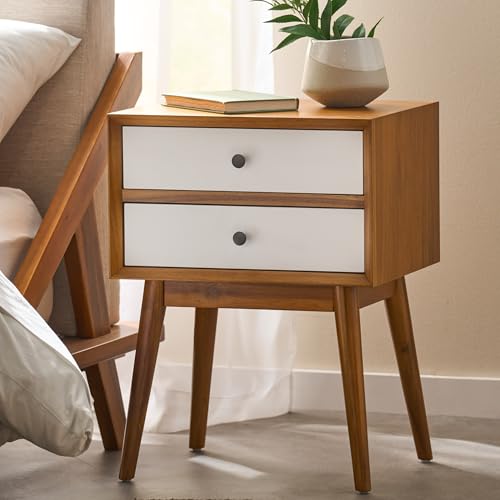 Christopher Knight Home Mid-Century Nightstand, Acacia Wood...