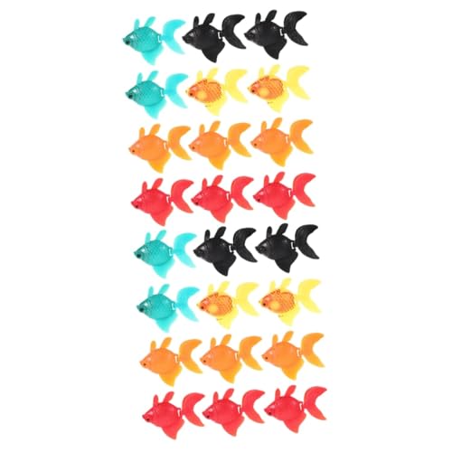 Sosoport 2 Ensembles Faux Poisson Coquillage Méduse Poisson Rouge Trousse Poisson Robotique Crabe Filet Réservoir Flottant Décor Accessoires D'aquarium...