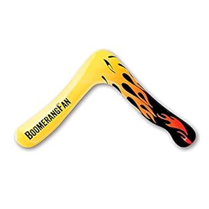 Unbekannt Boomerangfan boomerangfanfire-r 35,5 cm rechts Fire Boomerang