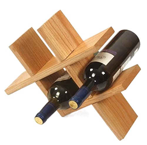 Soporte para botellas de vino de bambú 36x10x27 cm miniatura 1