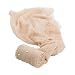 Newborn Photography Wrap | Handmade Pearl Decor Wrap Blanket for Baby Photo Props | 35.5 X 67 inch Newborn Photo Shoot Outfits Beige