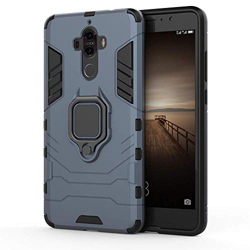 Huawei Mate 9 Funda, CHcase 2in1 Armadura Combinación A Prueba de Choques Heavy Duty Escudo Cáscara Dura PC + TPU Silicona con Soporte Magnetic Car Mount Case Cover para Huawei Mate 9 -Black Plus Gray