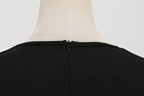 Miniatura 6 de KASAAS Vestidos de Navidad para mujer, elegante, casual, de manga larga, cuello en V, cuello en V, años 50, fiesta, cóctel, vestido vintage