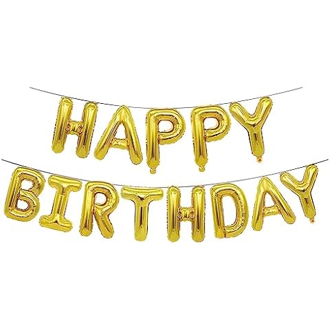 Ponmoo Happy Birthday Foil Balloon Kit Cover