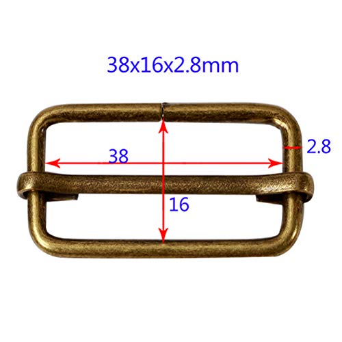 SUPVOX 20pcs Fibbie a Rullo in Metallo Anello