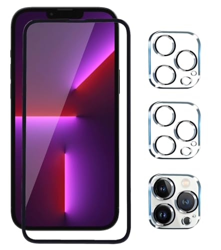 Image of Premium Tempered Glass Screen Protector with Camera Lens Protector for iPhone 13 Pro Max - Ultra-Clear, Anti-Scratch, Easy Installation