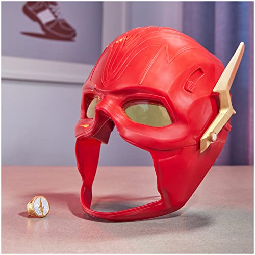 DC Comics, The Flash Hero Set, Iconic Mask with Visor and Ring, 10+ Unique