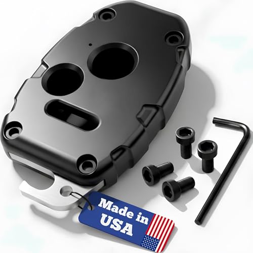 USA-Made for Honda Key Fob Shell | Crack-Resistant & Durable | Seamless Fit | Enhanced Longevity & Functionality | Integrated Bottle Opener | Easy DIY Installation (Black 3 Button)