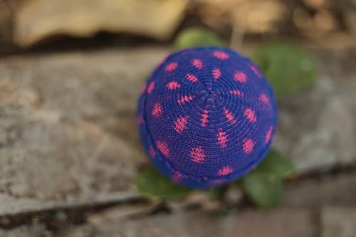 Image of Joshi Cloth Cricket Ball | Woolen Soft Ball for Gully /Street Cricket & Practice | Durable, Lightweight, All-Weather, High-Visibility Colors | Single Piece (Blue)