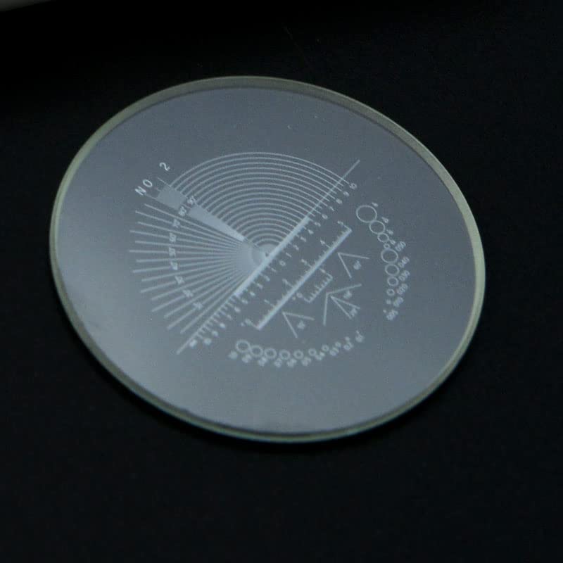 Microscope Optical Glass Eyepiece Micrometer X Ruler Stage Micrometer Eyepiece Reticle Calibration Angle Dot Ruler Measurement