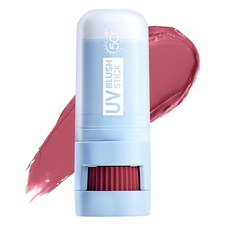 Multi-Use Blush Stick for Cheeks Lips Eyes, Hydrating Cream Color Balm 02