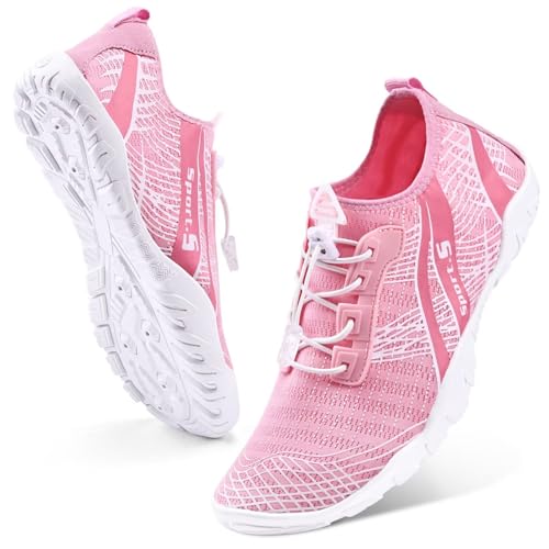 Image of WateLves Water Shoes Mens Womens Beach Swim Shoes Quick-Dry Aqua Socks Pool Shoes for Surf Yoga Water Aerobics
