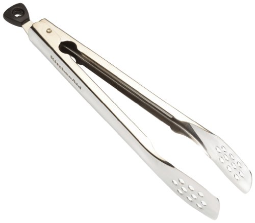KitchenAid Stainless Steel Utility Tongs, No-Tip - KC091OHSSA
