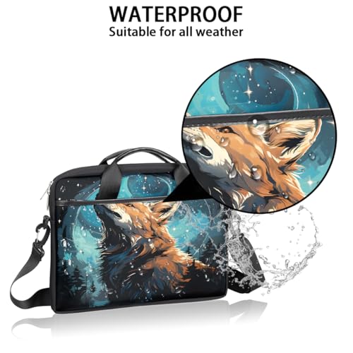 Bolso para portátil Fox Starry Sky Forest 15 pulgadas miniatura 3