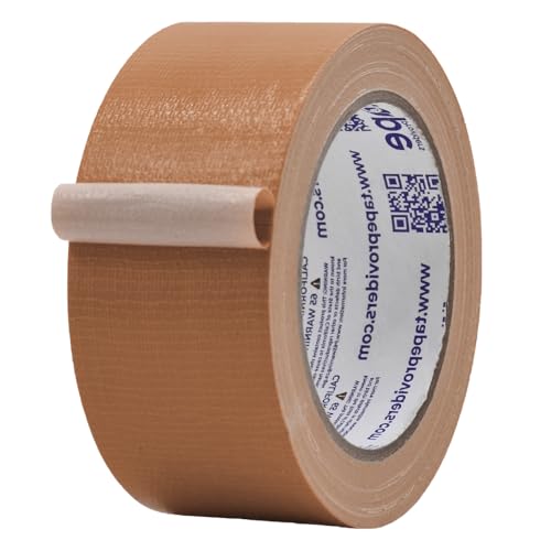 MAT Duct Tape Tan (Beige) Industrial Grade, 2 inch x 60 ft. Waterproof, UV Resistant for Crafts, Home Improvement, Repairs, & Projects