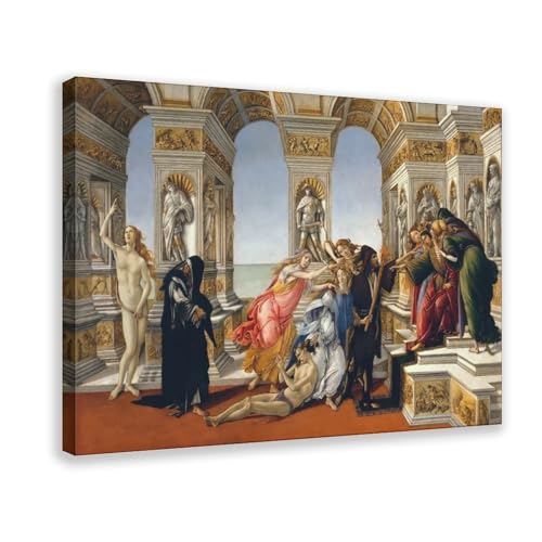 Impression sur toile Calumny of Apelles Sandro Botticelli cadre 30x45cm