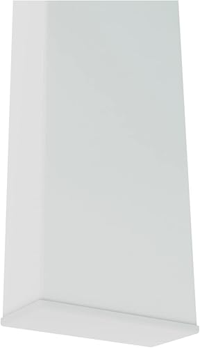 Miniatura 7 de Mesa auxiliar rectangular de cristal, mesa auxiliar de cristal, mesa de centro transparente con patas de metal y almacenamiento, mesa de sofá