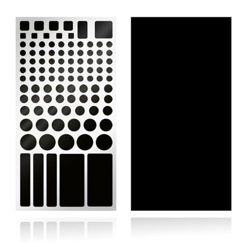 Image of Fit Meta Smart Glasses LED Light Blocking Stickers - Anti-Glare Blackout Patches for Camera Recording & Sleep Privacy, DIY Matte Finish Pre-Cut Shields (2 Sheets)