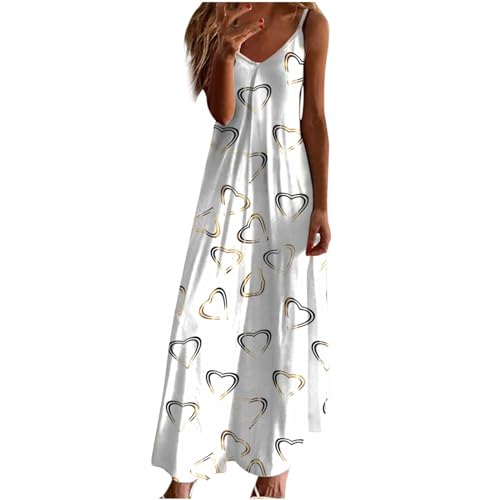 Vestido de verano para mujer, moderno, estampado de mármol, cuello en V, tirantes delgados, vestido de verano, sin mangas, largo hasta el tobillo, vestido de playa, informal, holgado, vestido largo Vestido de verano para mujer, moderno, estampado de mármol, cuello en V, tirantes delgados, vestido de verano, sin mangas, largo hasta el tobillo, vestido de playa, informal, holgado, vestido largo