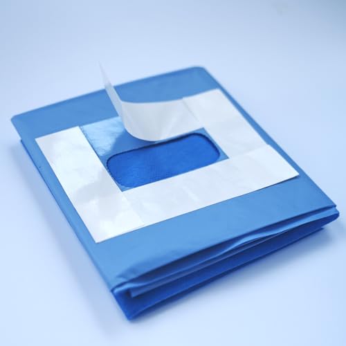 Image of Sterile Disposable Vet Adhesive Fenestrated Surgical Drape Spay /Neuter Surgery Use 24 inchx24 inch (1)