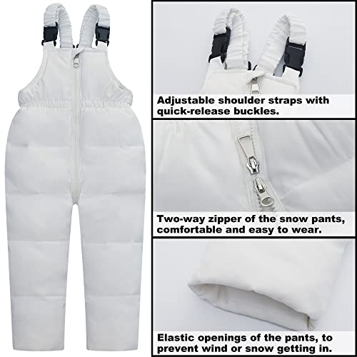 Image of Kids 2-Piece Snowsuit Toddler Baby Boys Girls Winter Wear Ski Jacket & Snow Bib Pants Ski Suit, 1-6 Years
