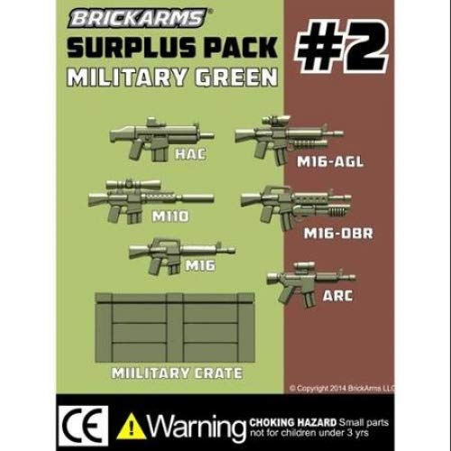 BrickArms Custom Surplus Pack #2 2.5-Inch Weapons Pack [7 Piece]