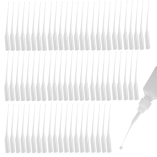 300 puntas adhesivas, micropuntas de pegamento, extensores de pegamento, micropuntas, pegamento de plástico, puntas de botella, pipetas de plástico, puntas de gotero