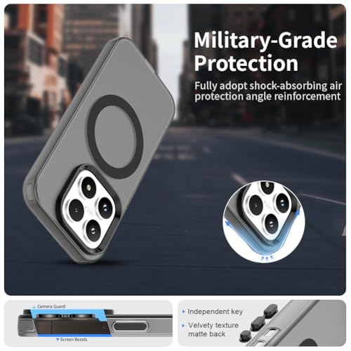 Image of for Xiaomi 17 Case Magnetic Case Anti Drop Hybrid Phone Back Cover - Black