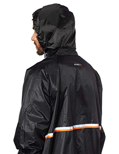 Multilaser Capa De Chuva + Calça Racer Moto M Com Forro E Impermeável Preta Atrio - Mt0