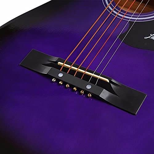 Rekaf 38 Pouces Folk Retro Guitare élégante à la Main en Bois Massif Guitare à facettes Acoustique Kit débutant Instrument d’entrée pour débutant Jita K101-38 Pouces Purple Wood Native Guitar Cadeaux - Les Beatles, Paul McCartney, John Lennon, RIngo Starr, George Harrison Rekaf 38 Pouces Folk Retro Guitare élégante à la Main en Bois Massif Guitare à facettes Acoustique Kit débutant Instrument d'entrée pour débutant Jita K101-38 Pouces Purple Wood Native Guitar Cadeaux – Image 5