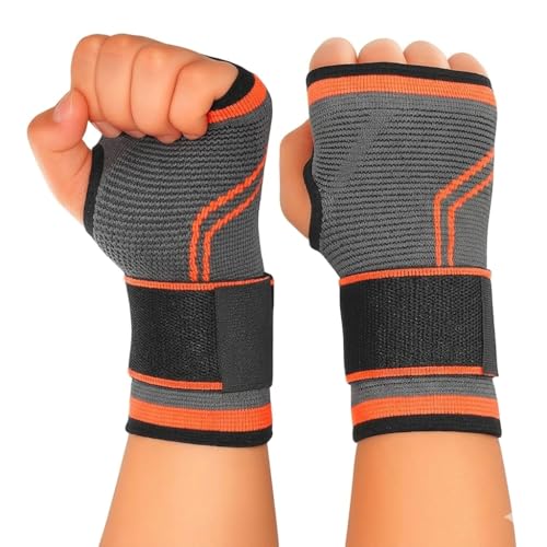 Munhequeira de Compressão Esportiva - Suporte de Pulso Ajustável ...