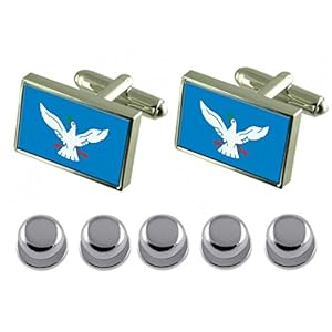 Select Gifts Hemdjurk Studs Salvador City Brazilië Vlag Manchetknopen