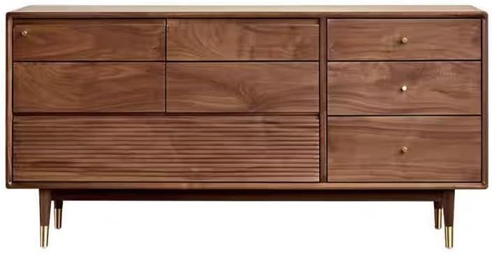 Entryway Cabinet Black Walnut Japanese-style Kitchen Side Cabinet Log Storage Drawer TV Simple Bedroom Bed End Table Living Room Entrance Decoration Furniture Sideboard Storage Cabinet(140*40*80cm)