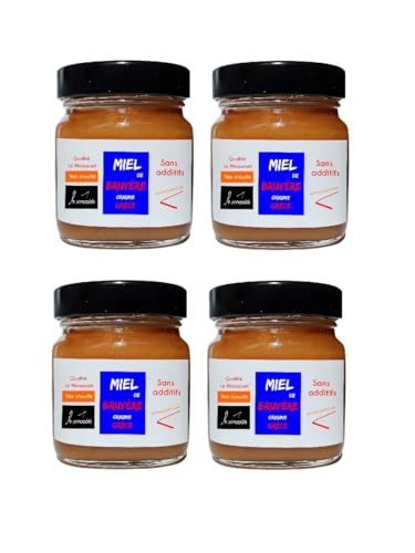 Miel de qualité Le Monopati – 4 x 250g | 100% Pur & Naturel | Issu d’une Récolte Traditionnelle | Non Chauffé, Récolté à la Main (4x250g, Miel de Bruyère)