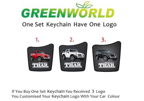 Image of Greenworld Scratch proof Fob Key Heavy Duty Keychain Compatible With New Mahin-dra Scorpio /bolero /xuv700 /xuv300 /3xo with new mahin-dra logo