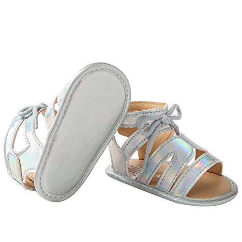 Infant Baby Girls Sandals with Princess Dress First Walker Shoes Baby Summer PU Leather Crib Shoes Beach Boys' Sneakers3