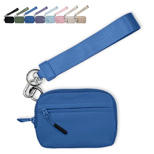Commonlyto Wallet, Commonlyto the Wallet 2nd Gen, Wristlet Waterproof Nylon Wallets for Women Daily & Shopping (Blue)