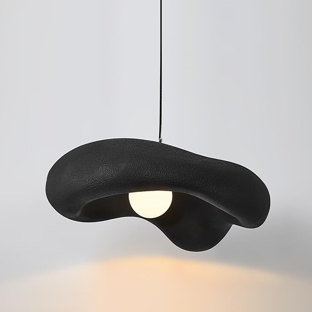 Plafonnier polystyrène wabi-sabi pour ambiance feutrée chambre et salon
