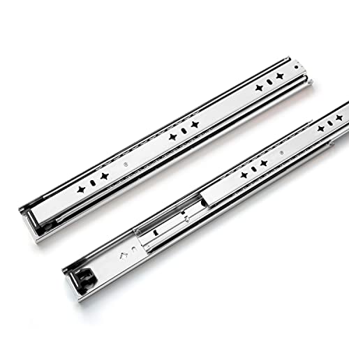 Promark Full Extension Drawer Slides, 53mm (2.08 inches) Width, Heavy Duty 250LB Load, Set of 1 (24)