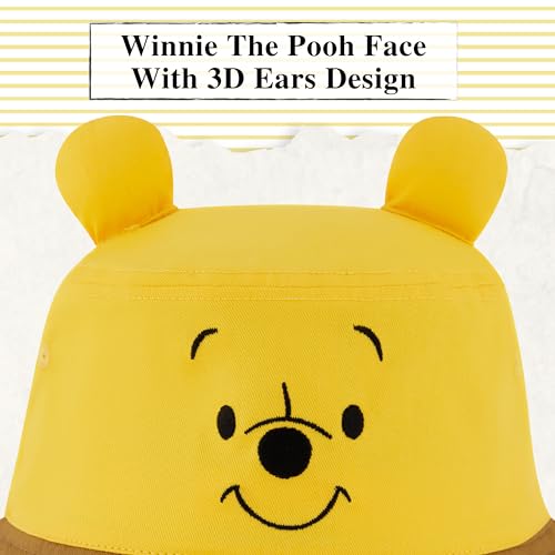 Disney Winnie The Pooh Bucket Hat, Packable Travel Hat with 3D